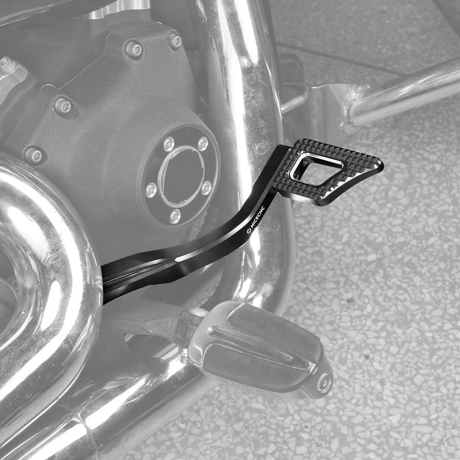 Rear Brake Pedal Lever Kit For Harley Dyna Low Rider Street Bob Super Glide - Image 3
