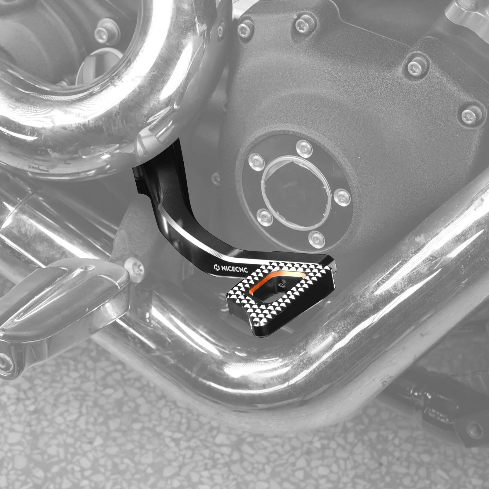 Rear Brake Pedal Lever Kit For Harley Dyna Low Rider Street Bob Super Glide - Image 7