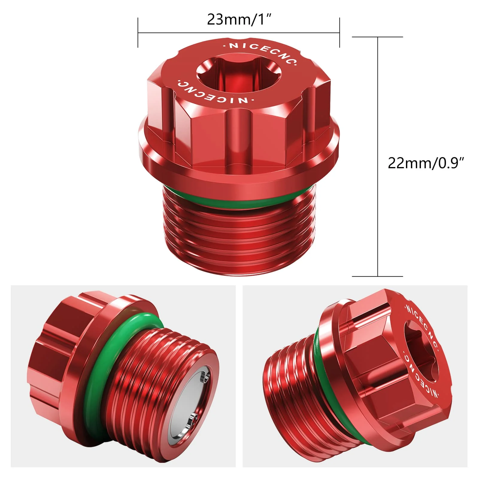 Rear Brake Pedal Extender & Front Differential Oil Fill Plug For Can-Am Ryker 600 900 - Image 22