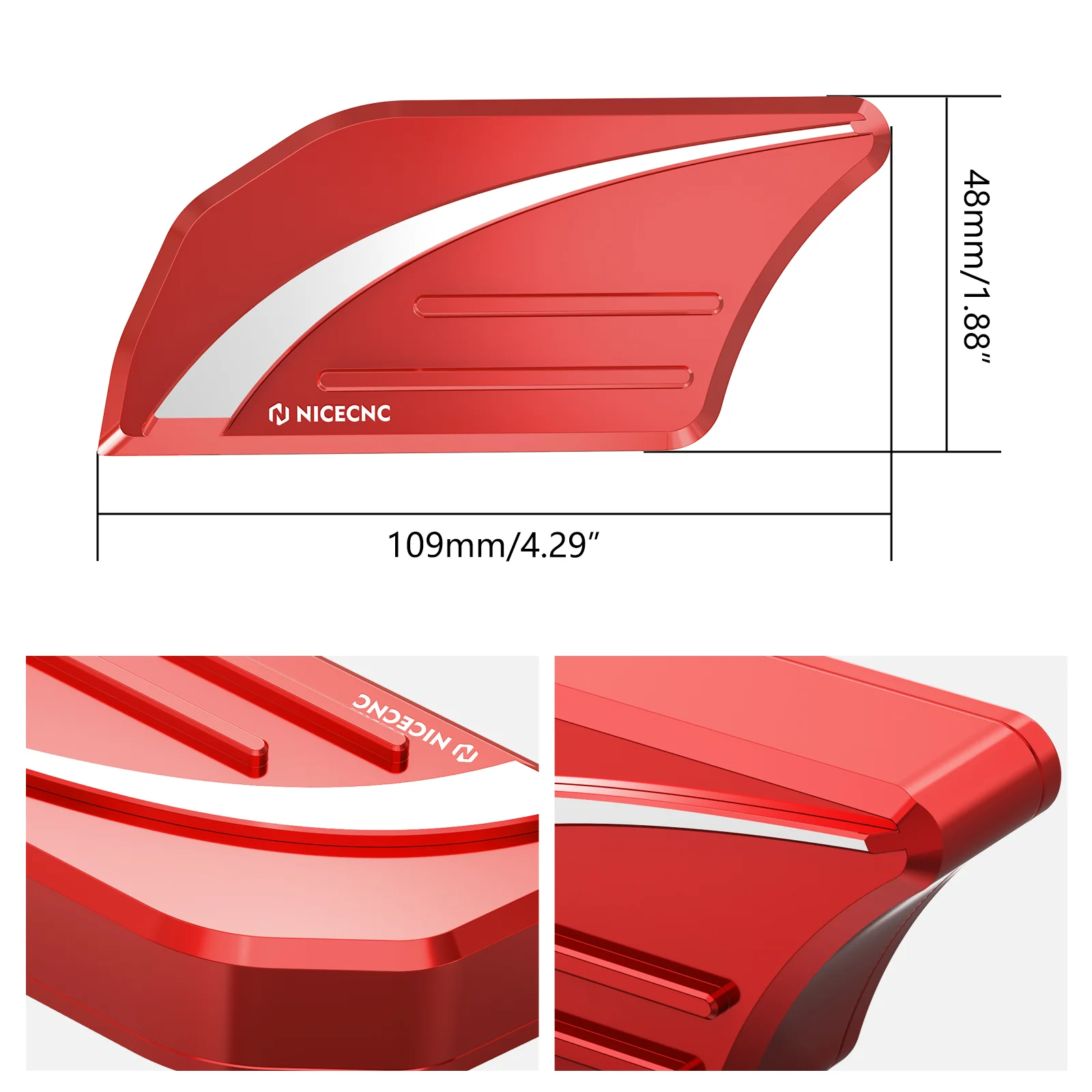 Enlarged Rear Brake Pedal Lever Peg Pad Extender For Can-Am Ryker 600 / 900 ACE - Image 5