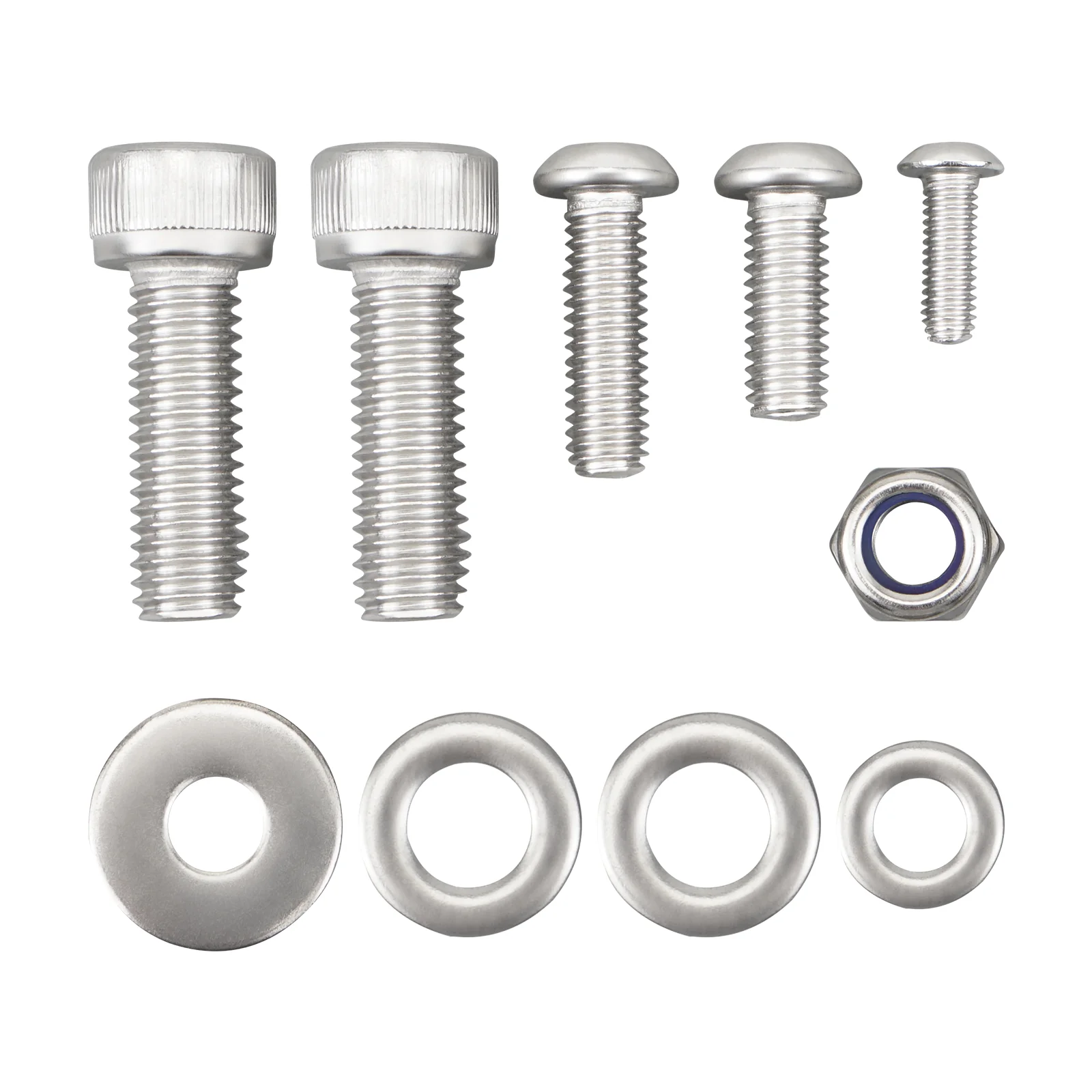 Rear Brake Reservoir Pusher Mounting Bolts Washers Nuts Kit For Yamaha Banshee 350 - Image 2