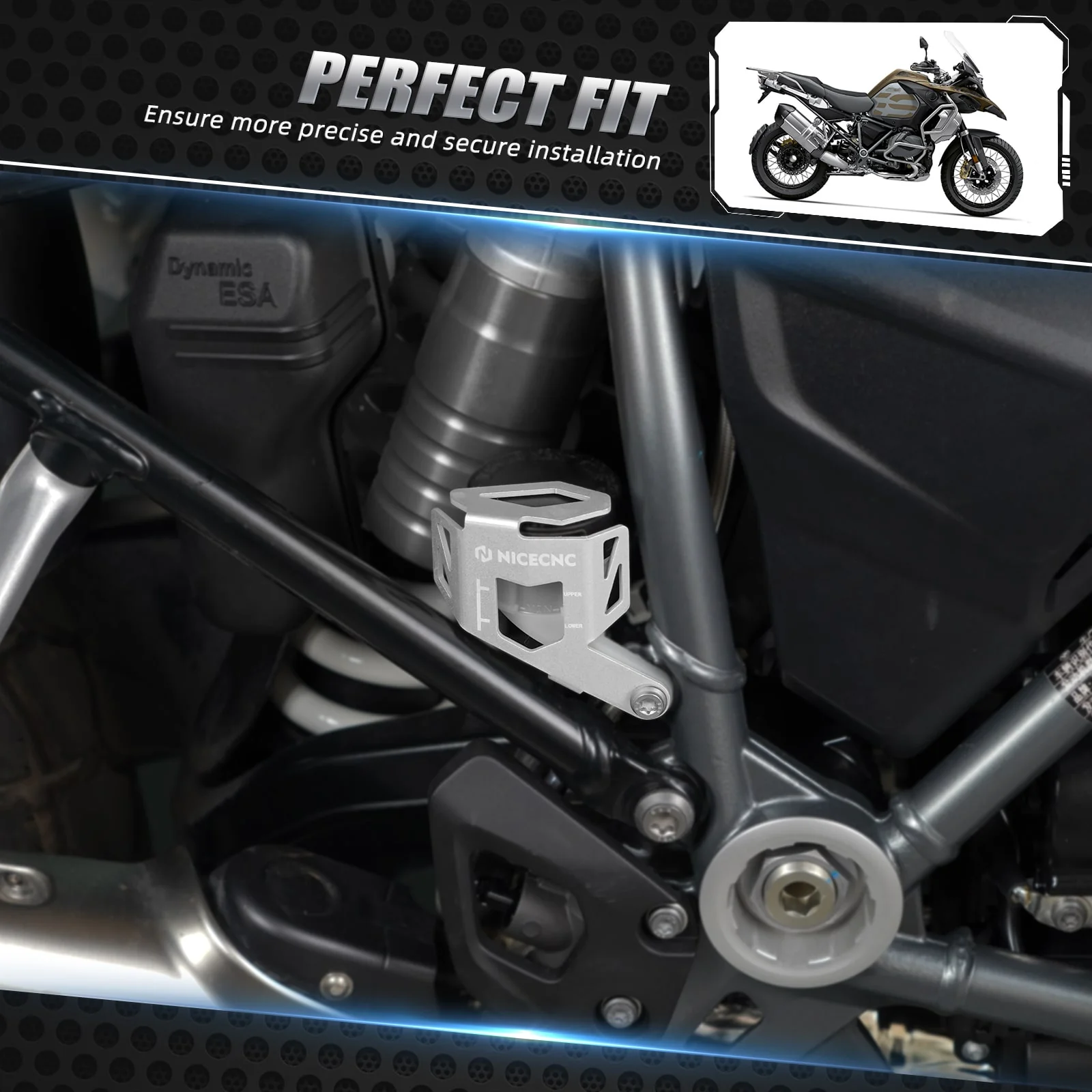 Rear Brake Reservoir Guard For BMW R1250GS 2019-2023 R1200GS 2013-2018 - Image 3