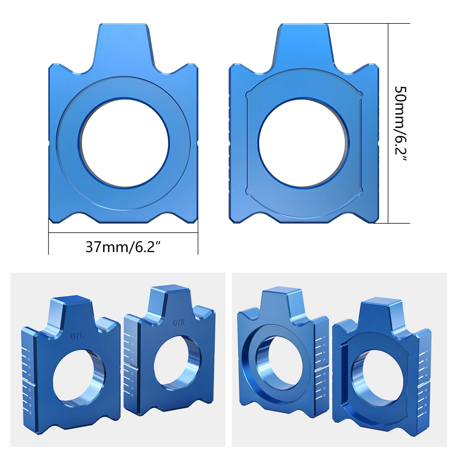 Rear Chain Adjuster Axle Blocks For Yamaha YZ125 250/F 450/F WR250F/R 450F - Image 10