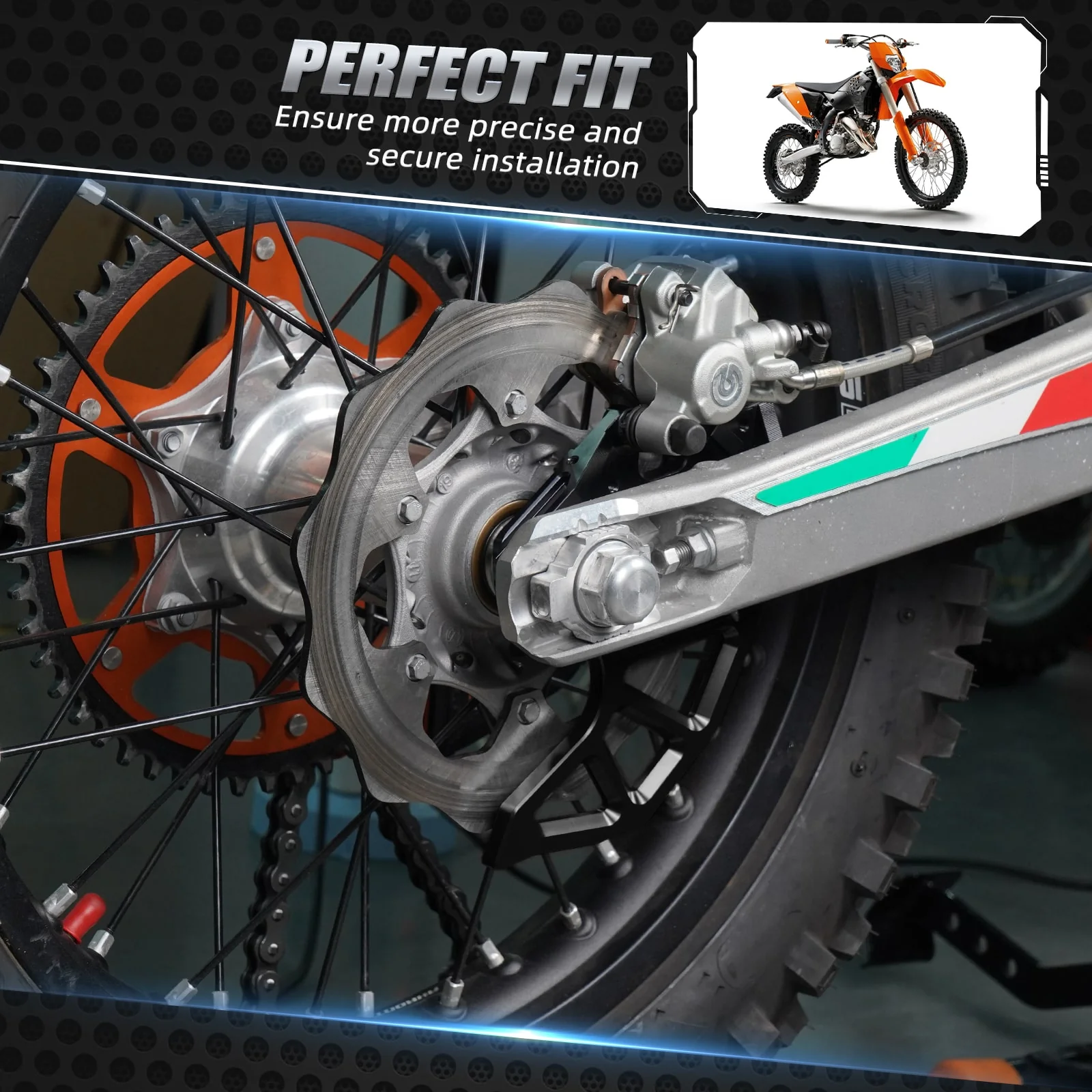 Rear Disc Brake Guard Caliper for KTM 350 500 EXC-F 2004-2022 - Image 4