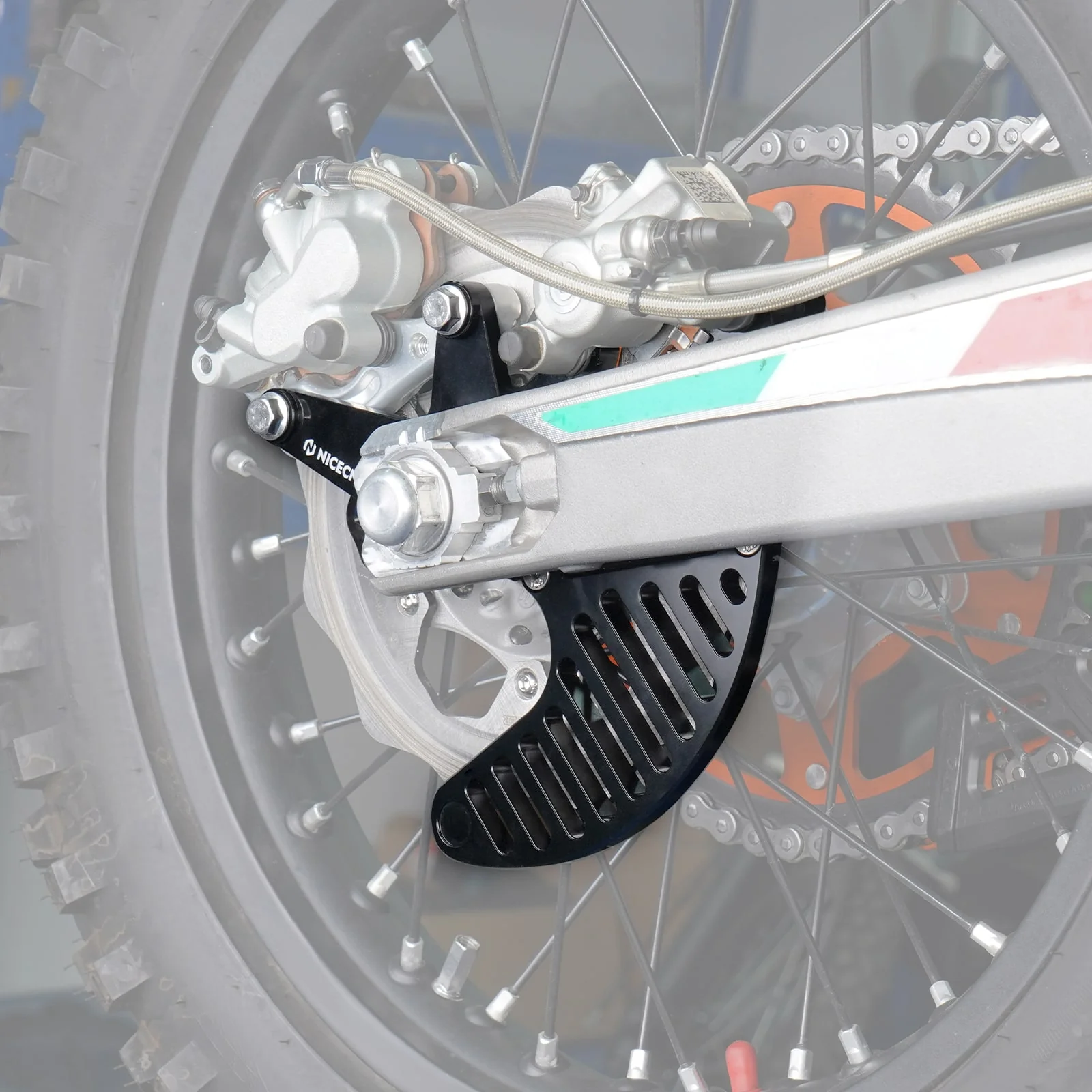 Rear Dual Calipers Brake Disc Guard For KTM 350 500 EXCF 04-24 - Image 2