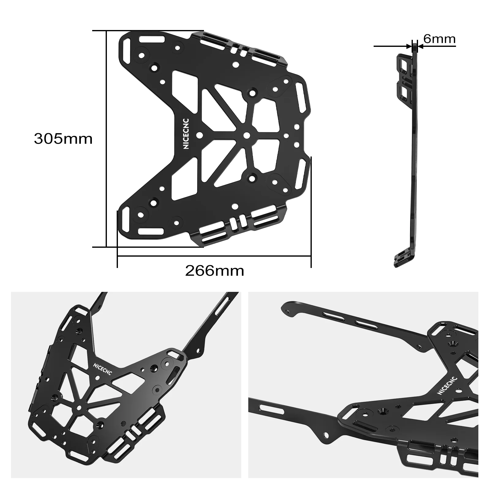 Rear Luggage Rack Frame for Yamaha Tenere 700 /XTZ700 2019-2024 - Image 6