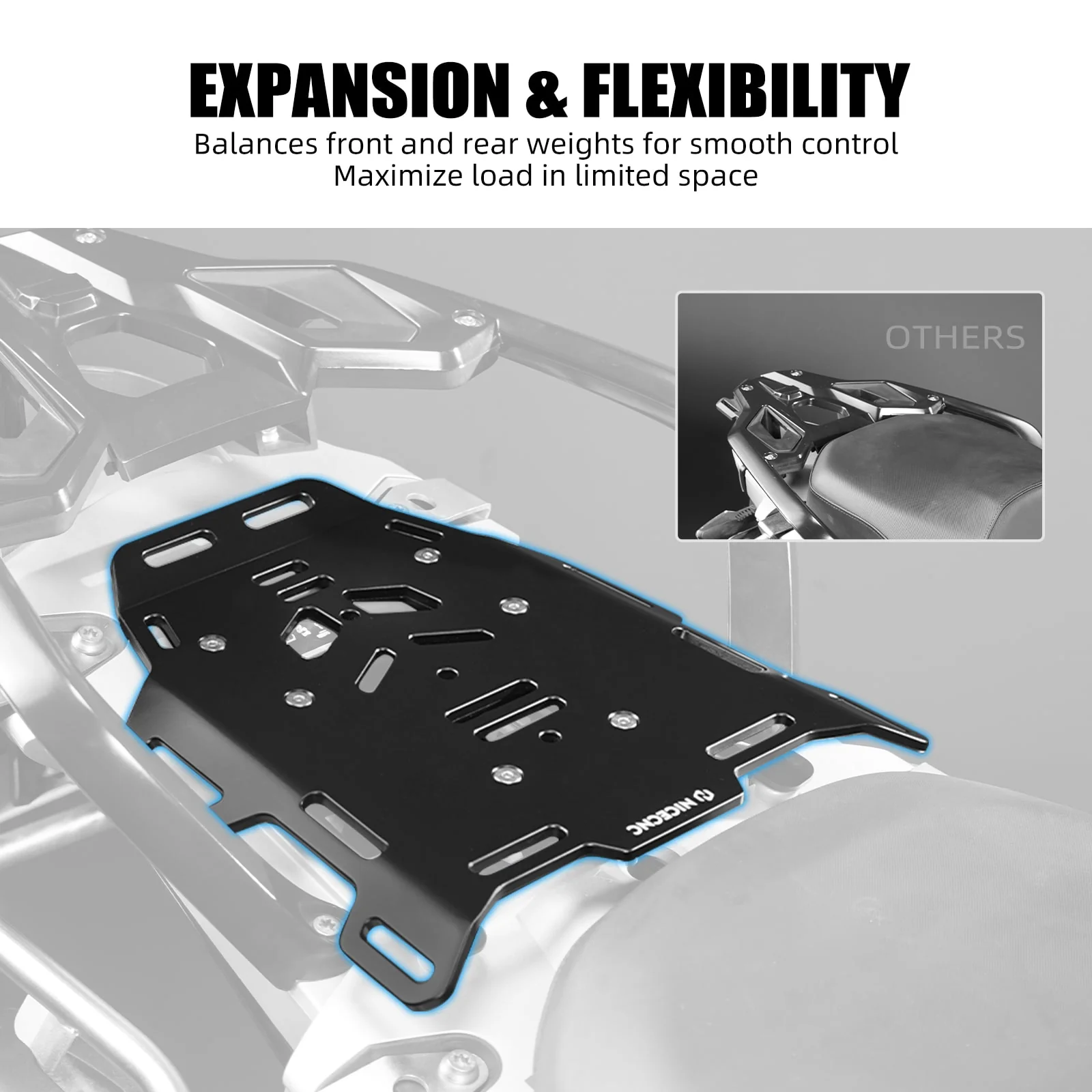 Rear Pillion Luggage Rack Kit For BMW R1250GS / Adventure 18-24 - Image 3