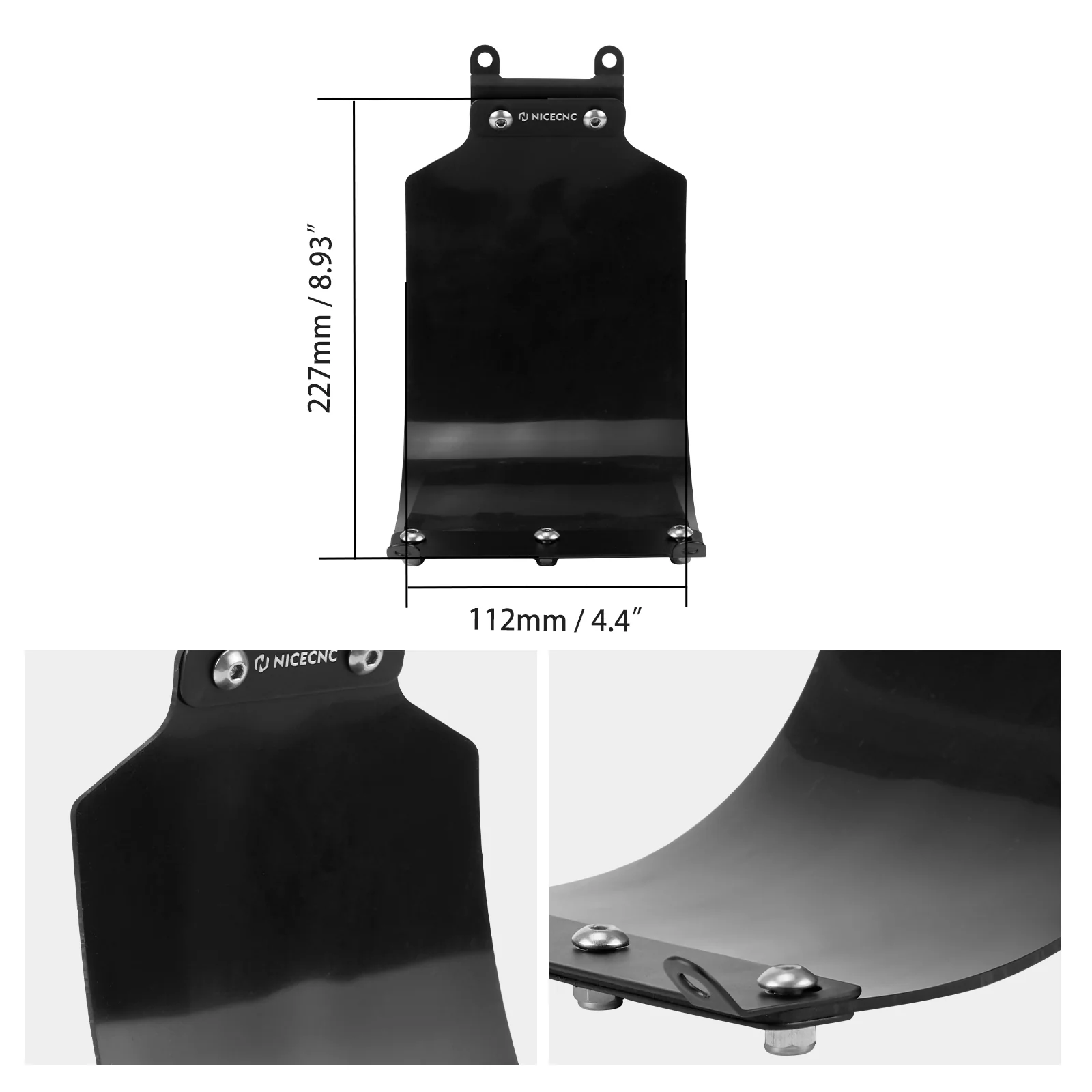 Rear Shock Fender Mud Guard & Tail Light Mount Bracket For Surron Light Bee Segway X160 X260 - Image 6