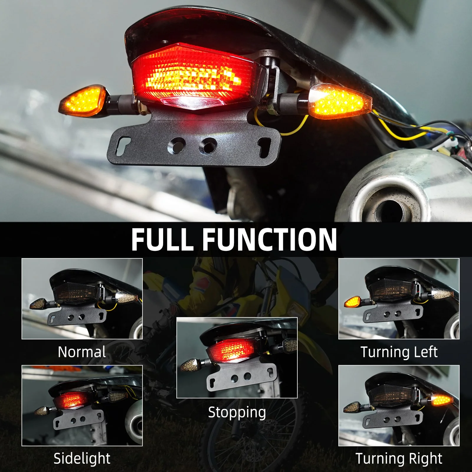 Rear Tail Tidy Fender Eliminator LED Brake Light For Suzuki DRZ400S 2000-2024 - Image 4