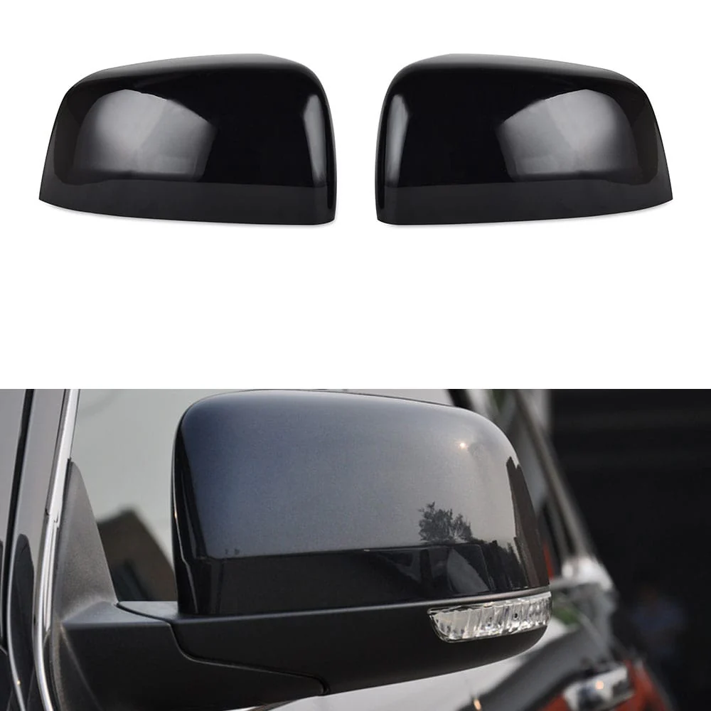 Pair ABS Rear View Mirror Cover For Jeep Grand Cherokee Dodge Durango 2011-22 - Image 5