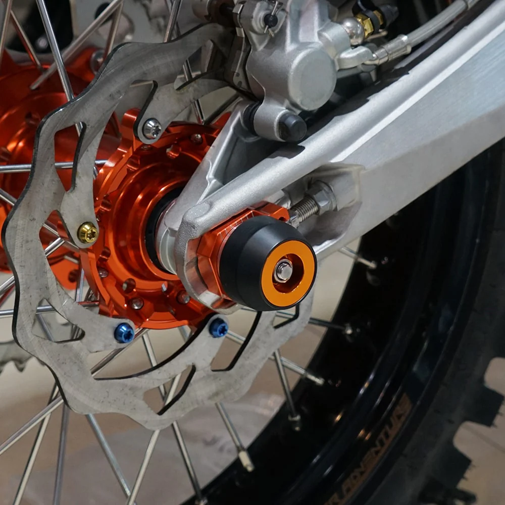 Husqvarna & KTM Rear Wheel Axle Sliders Crash Pad Protector Protective Ball Heads - Image 3