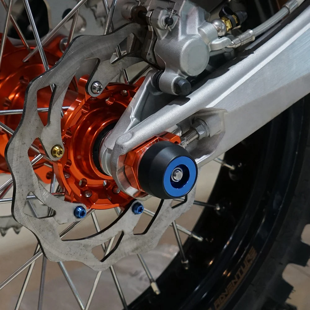Husqvarna & KTM Rear Wheel Axle Sliders Crash Pad Protector Protective Ball Heads - Image 4