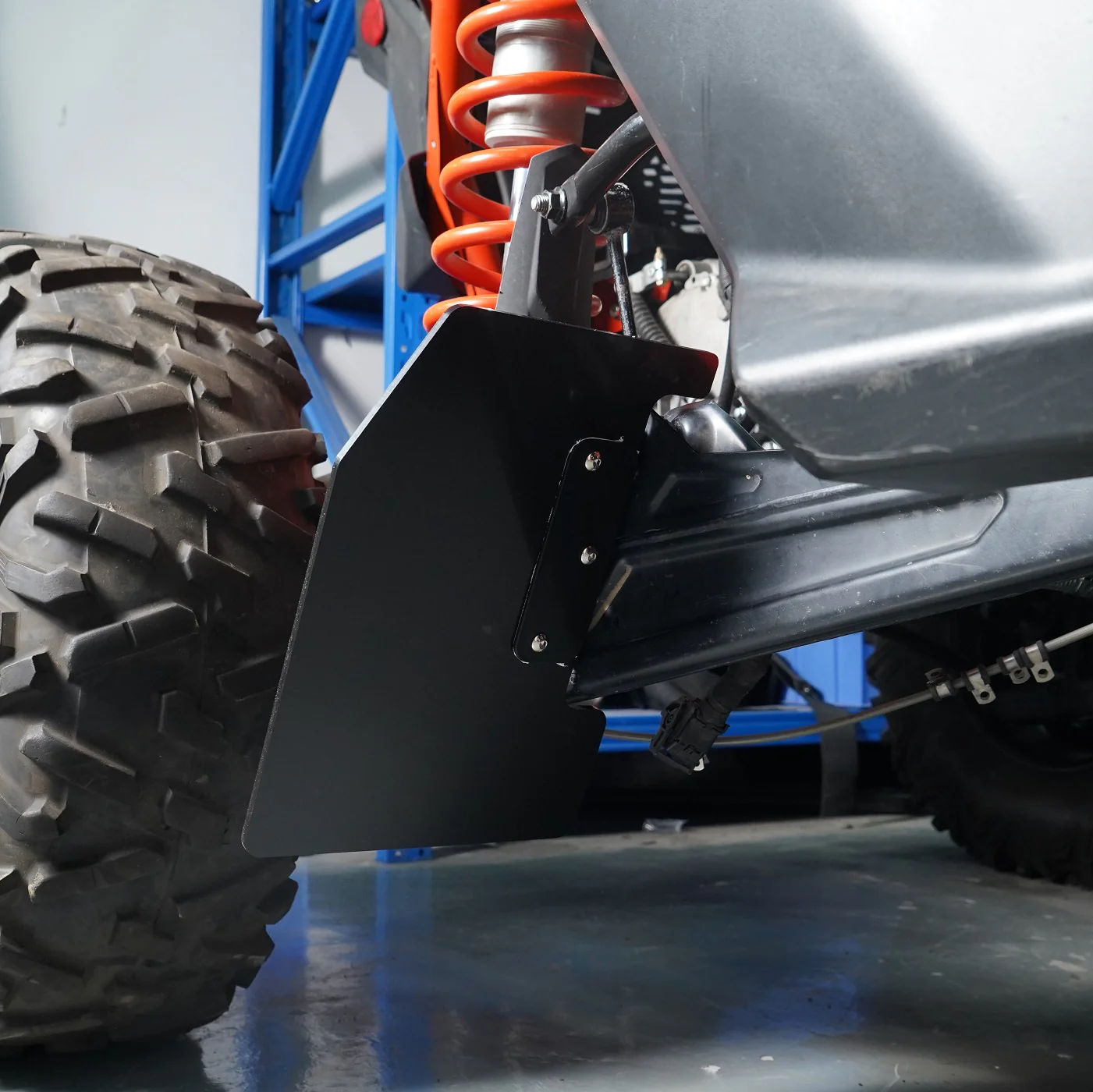 UTV Rear Wheel Rock Deflector Kit Trailing Arm Mud Guards For Can Am X3 - Image 2