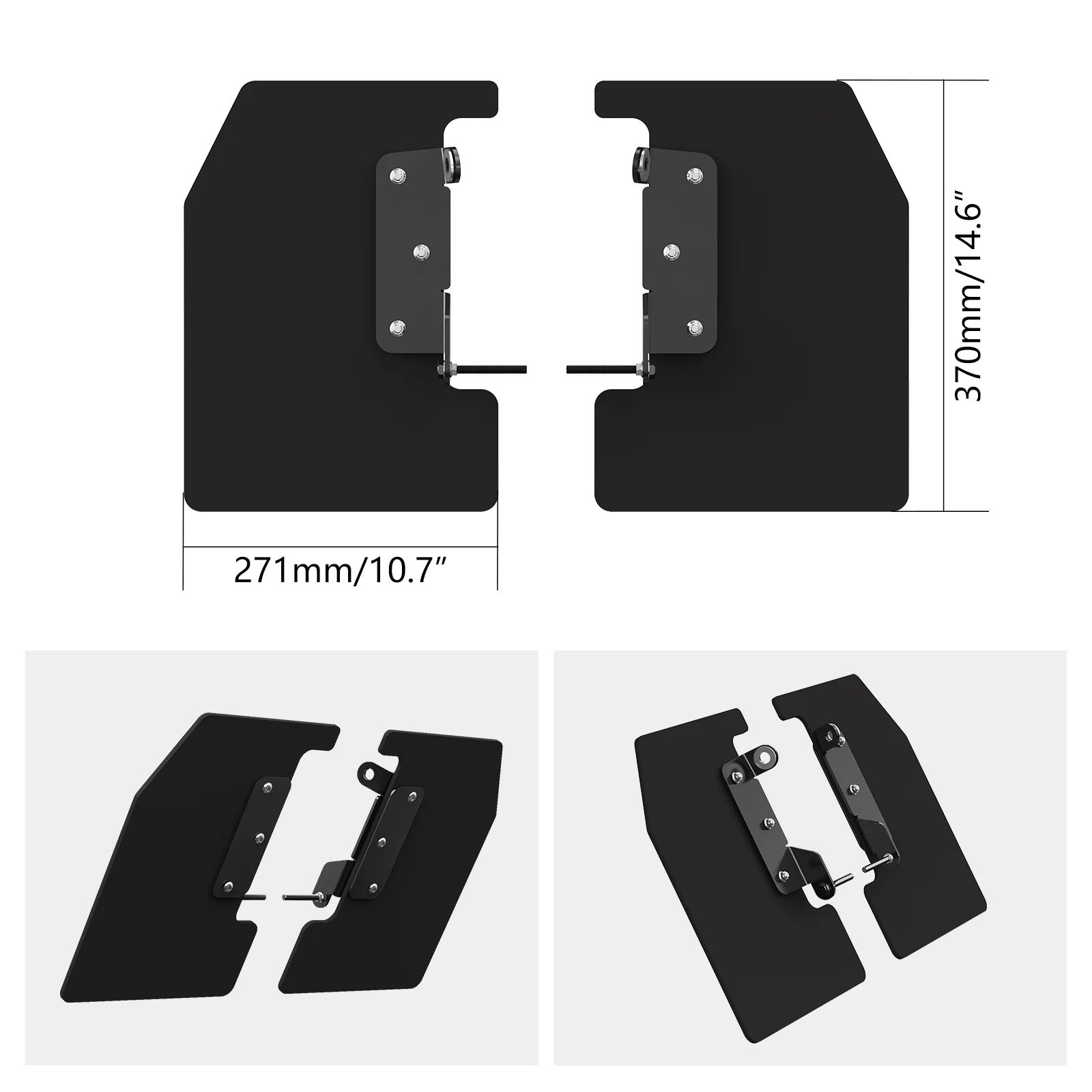 UTV Rear Wheel Rock Deflector Kit Trailing Arm Mud Guards For Can Am X3 - Image 4