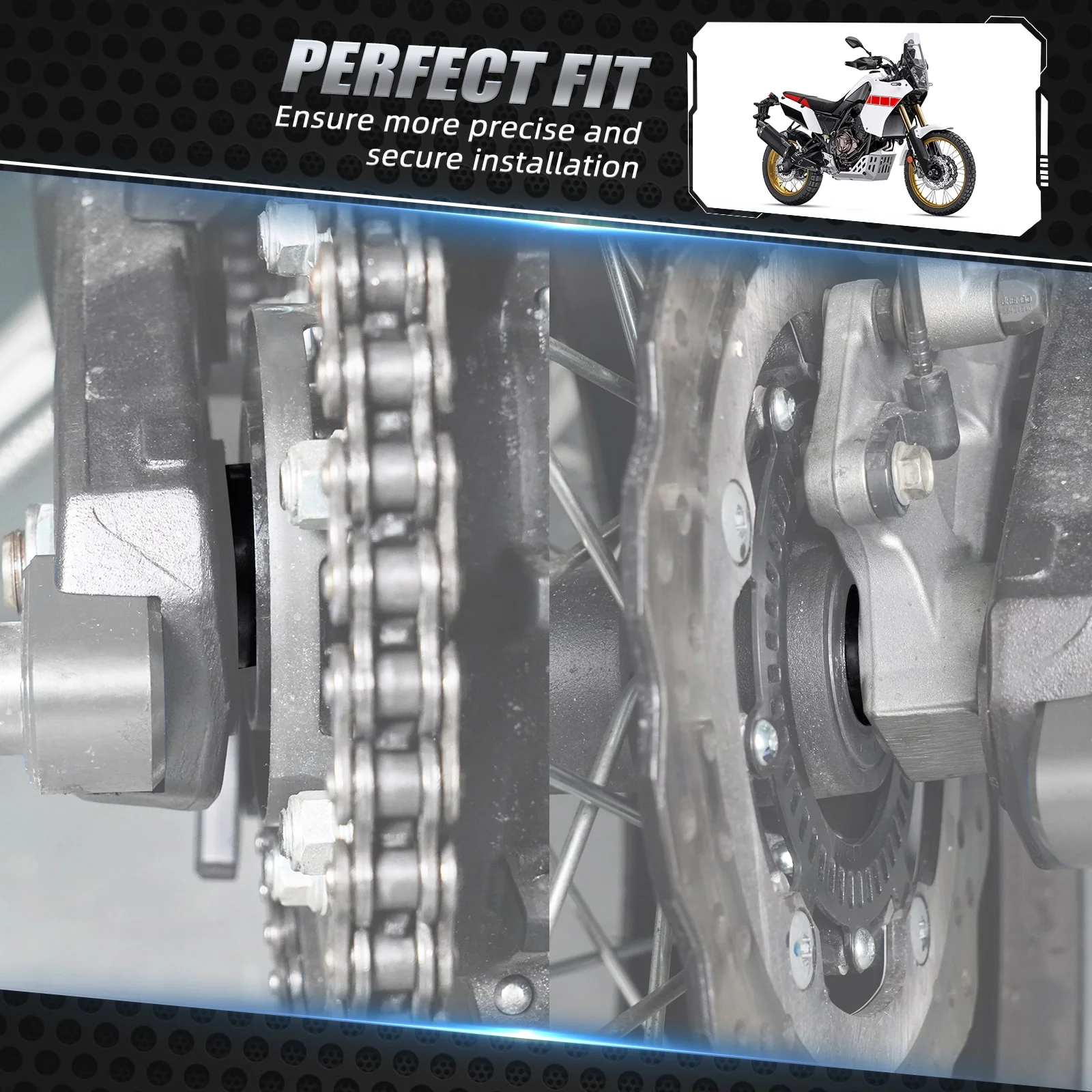 Rear Wheel Spacers For Yamaha Tenere 700 /XTZ700 2019-2024 - Image 2