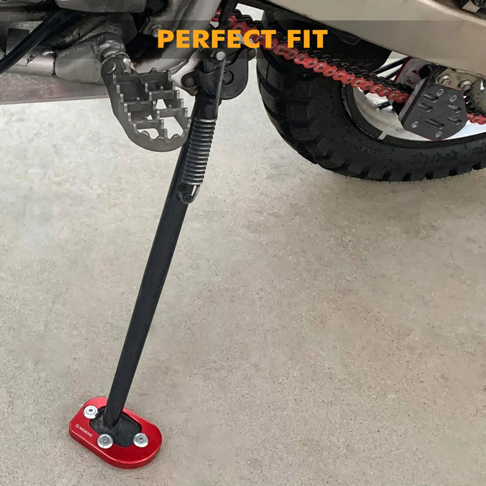 Sidestand Foot Kickstands Extension Plate Pad for Honda XR650L 1993-2024 - Image 4
