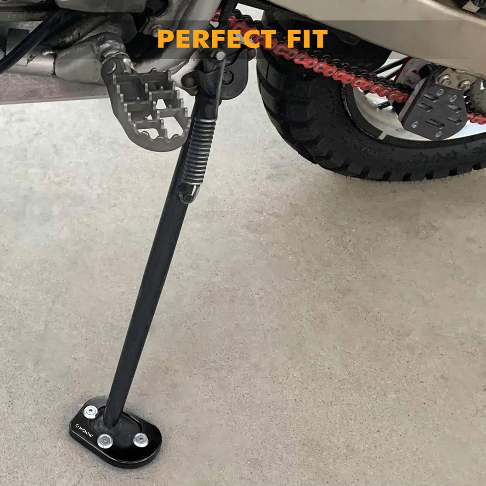 Sidestand Foot Kickstands Extension Plate Pad for Honda XR650L 1993-2024 - Image 5
