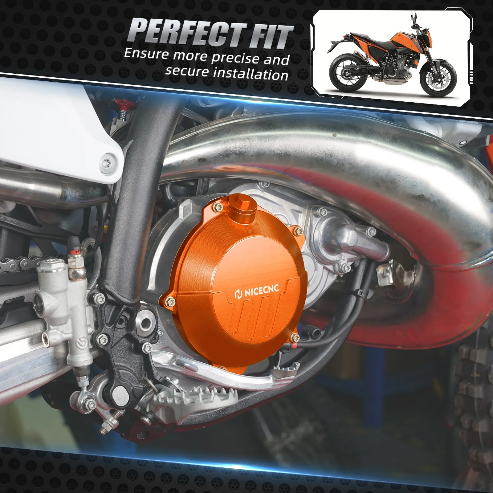 Reinforced Clutch Cover Guard For 2024 KTM 250/300 EXC XCW Husqvarna 250 300 TE GasGas EX MC EC 250/300 - Image 14