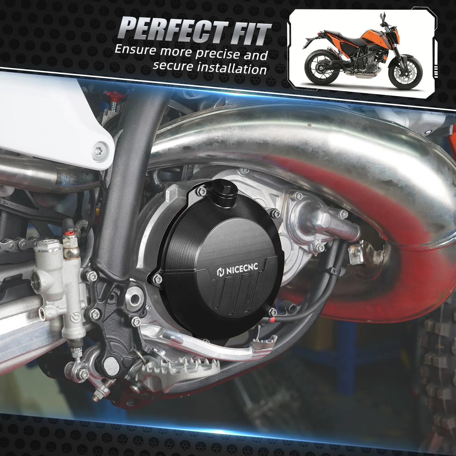 Reinforced Clutch Cover Guard For 2024 KTM 250/300 EXC XCW Husqvarna 250 300 TE GasGas EX MC EC 250/300 - Image 30