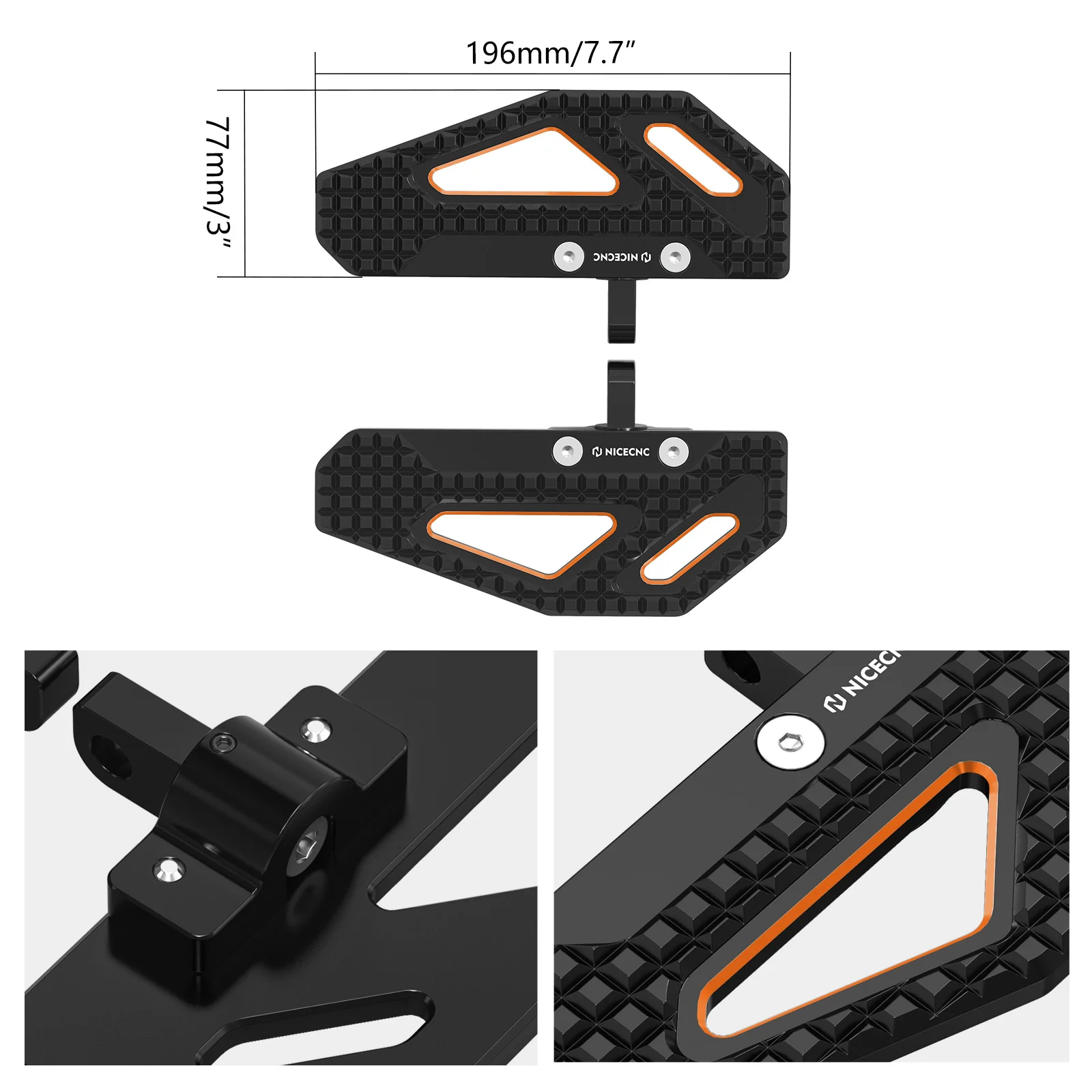 Rider Foot Pegs For Harley Dyna Low Rider Street Bob Super Glide Big V-twin Models - Image 6
