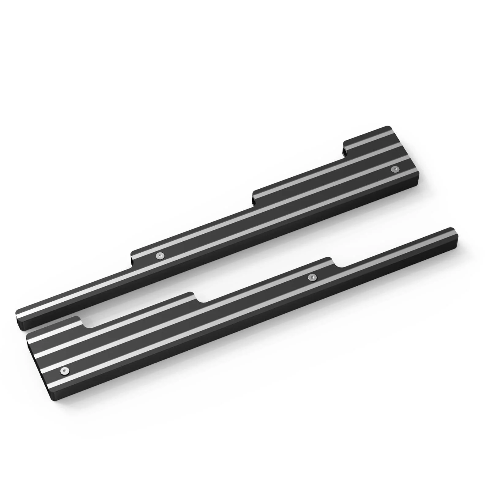 SBC CNC Billet Aluminum  Retro Fin Spark Plug Wire Looms Holders Small Block Chevy - Image 4