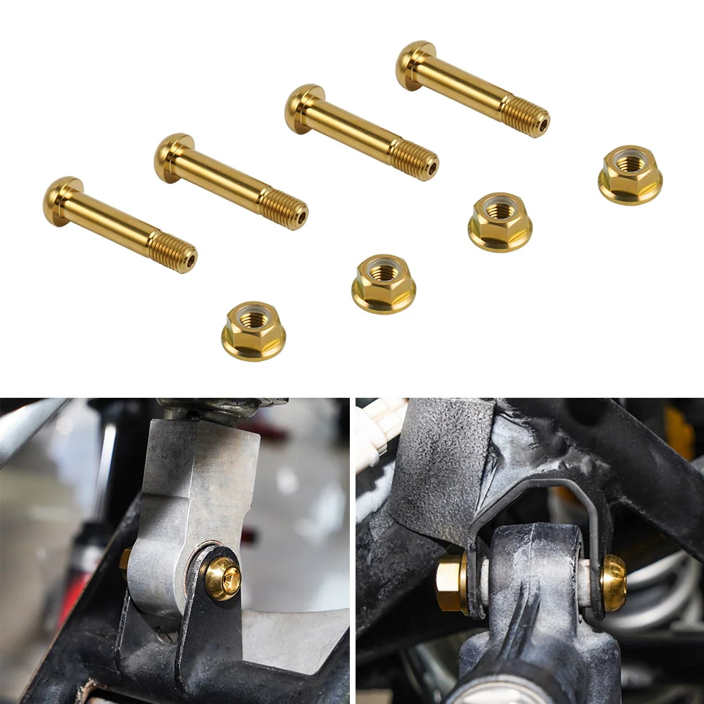 4PCS Front Shock Mount Bolts & Lock Nuts For Yamaha RAPTOR 700 2006-2020 - Image 10