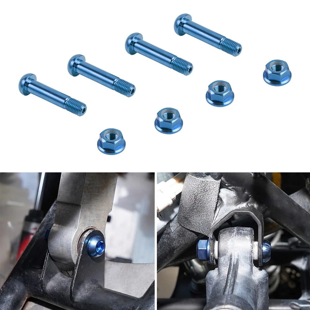 4PCS Front Shock Mount Bolts & Lock Nuts For Yamaha RAPTOR 700 2006-2020 - Image 16