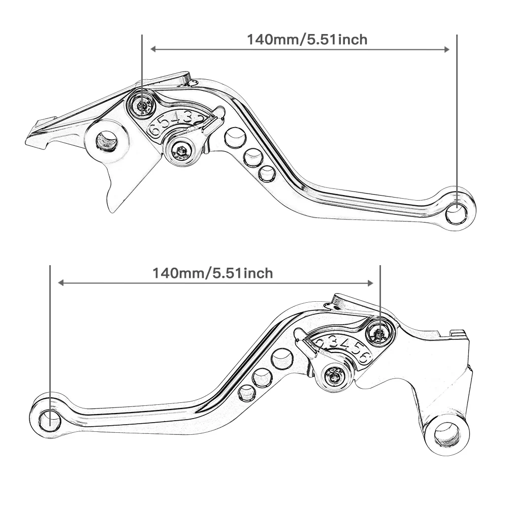 Short Brake Lever Clutch Lever For Yamaha YZF-R1 2002-2003 YZF-R6 1999-2003 2004 - Image 4