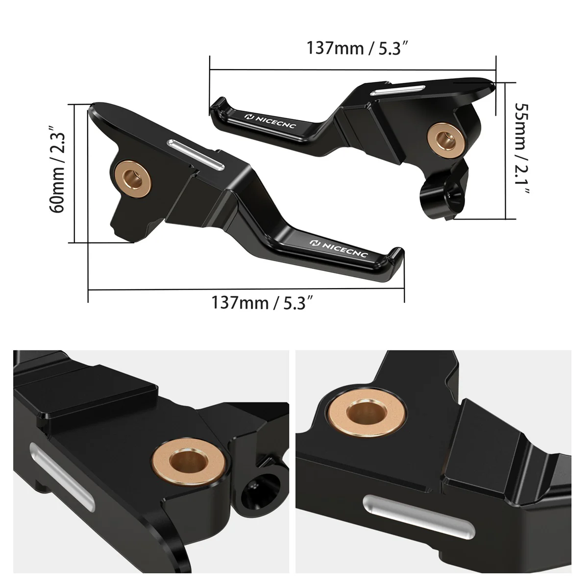Short Clutch Brake Lever + Handlebar Grips For Harley Road King Electra Street Glide - Image 15