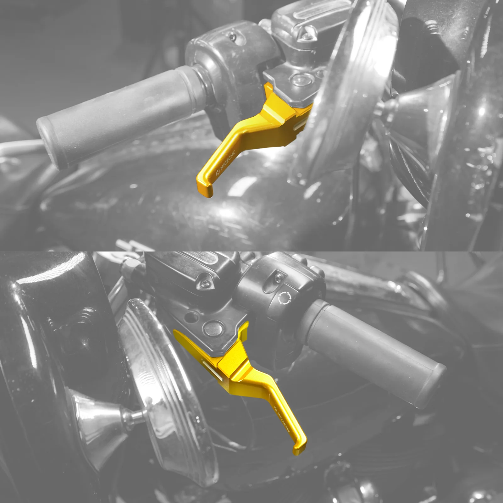 Short Clutch Brake Lever + Handlebar Grips For Harley Road King Electra Street Glide - Image 7