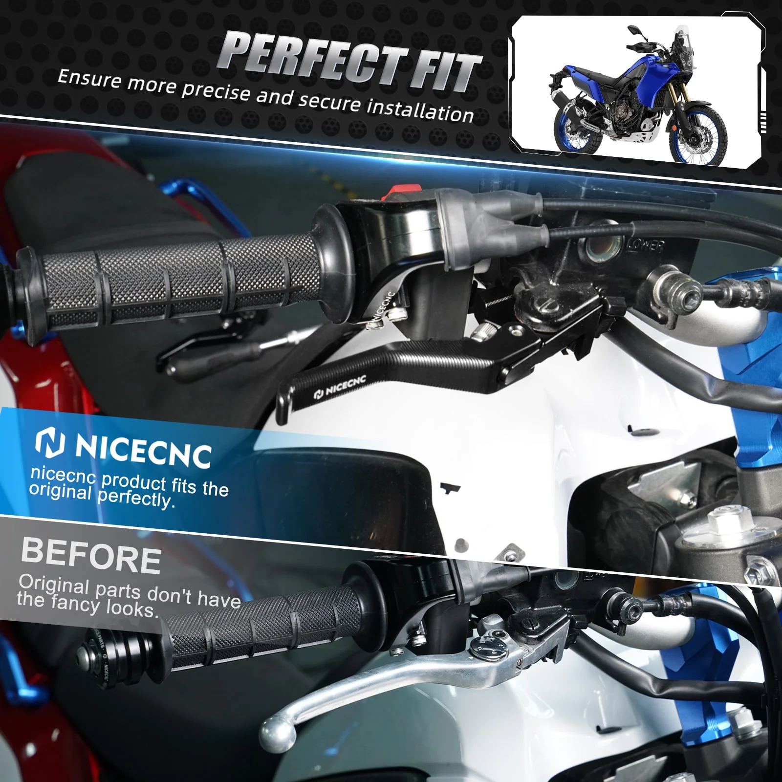 Shorty Brake Clutch Lever for Yamaha MT-07 2018-2020 - Image 2