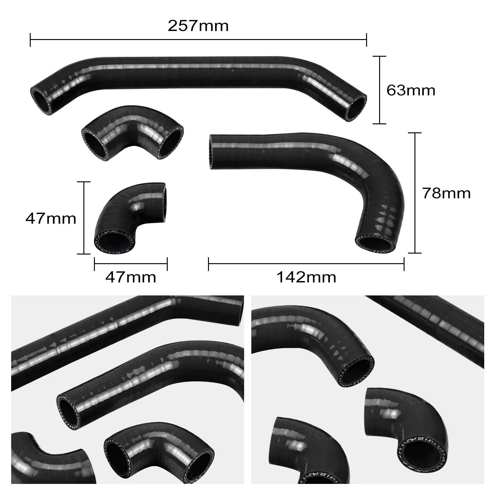 Silicone Radiator Coolant Hose Clamps Kit For KTM Husqvarna GasGas 250-300 2023-2024 - Image 9