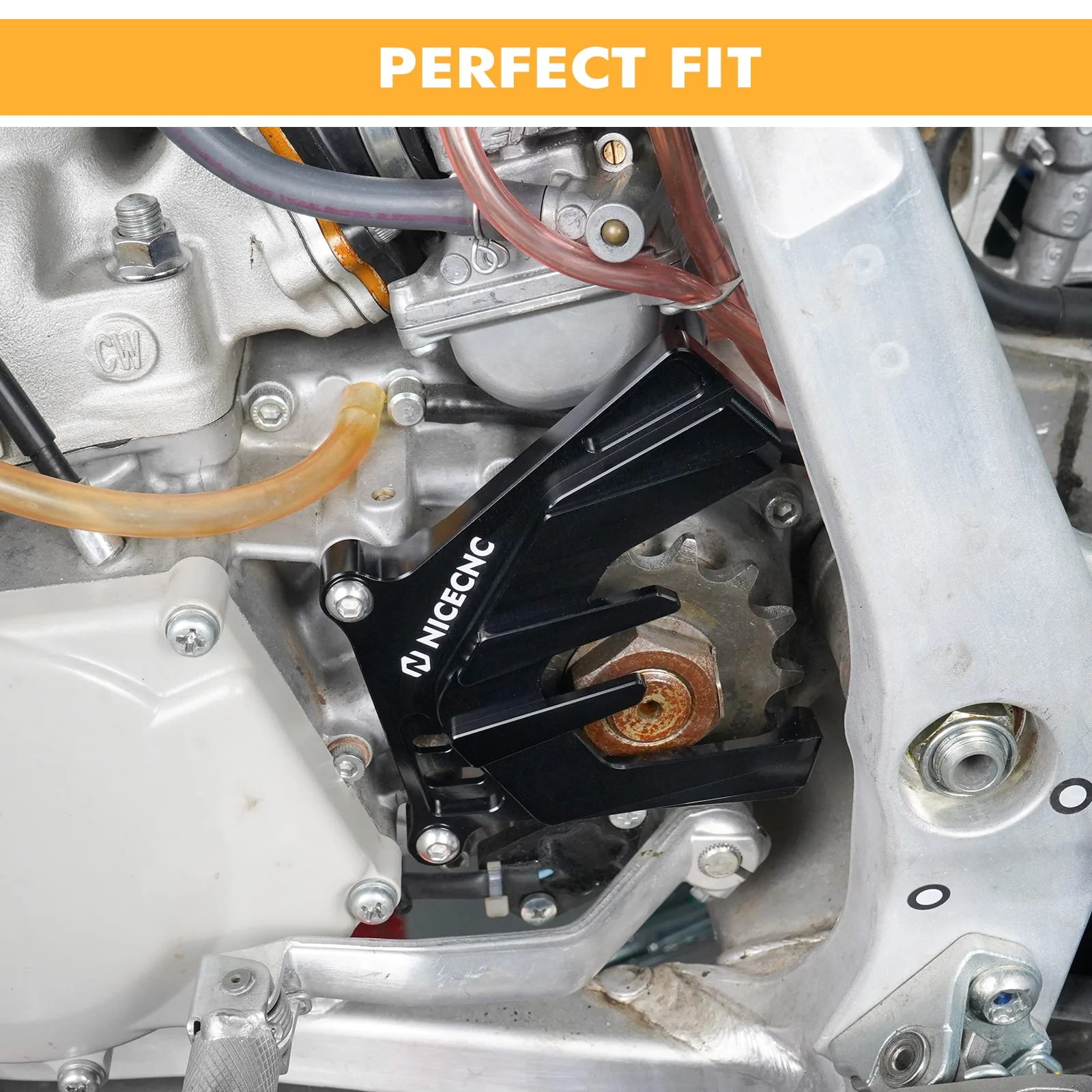 Sprocket Cover For Yamaha YZ250 2000-2024 YZ250X 2016-2023 - Image 3