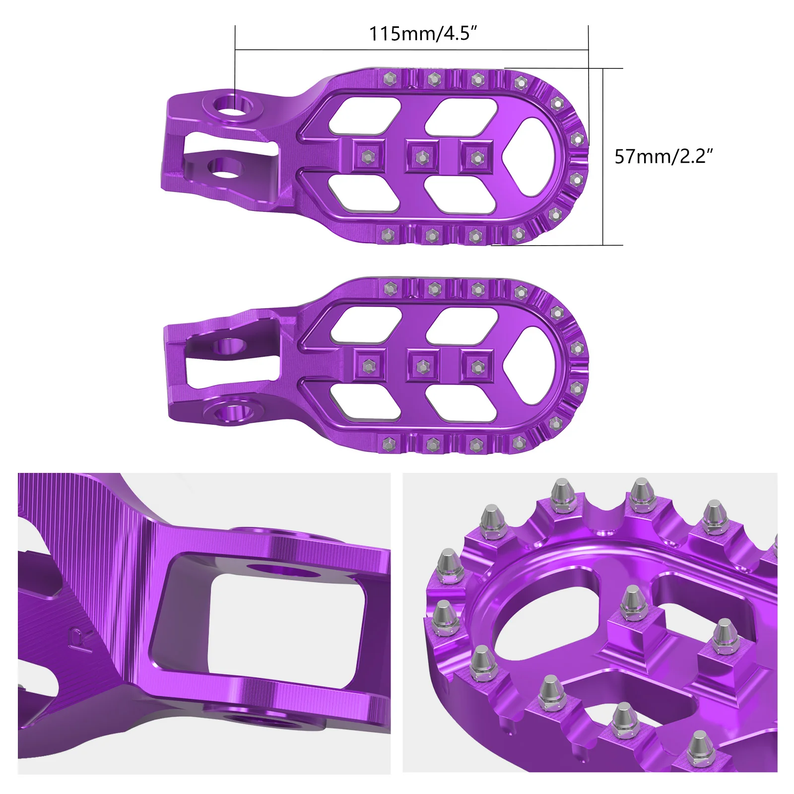 Forged Offset Extender Foot Pegs For Stark Varg EX MX 2024-2025 - Image 3