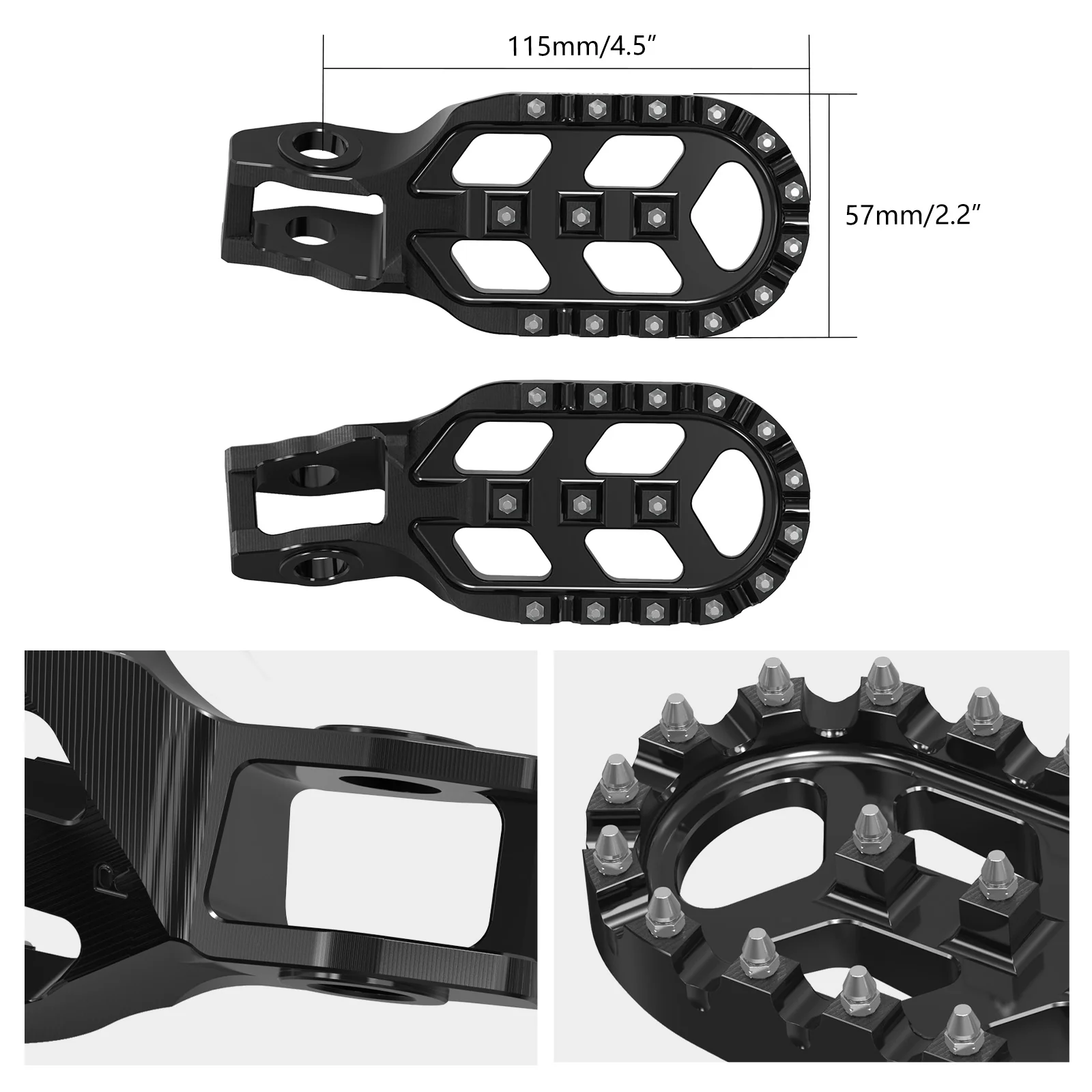 Forged Offset Extender Foot Pegs For Stark Varg EX MX 2024-2025 - Image 4