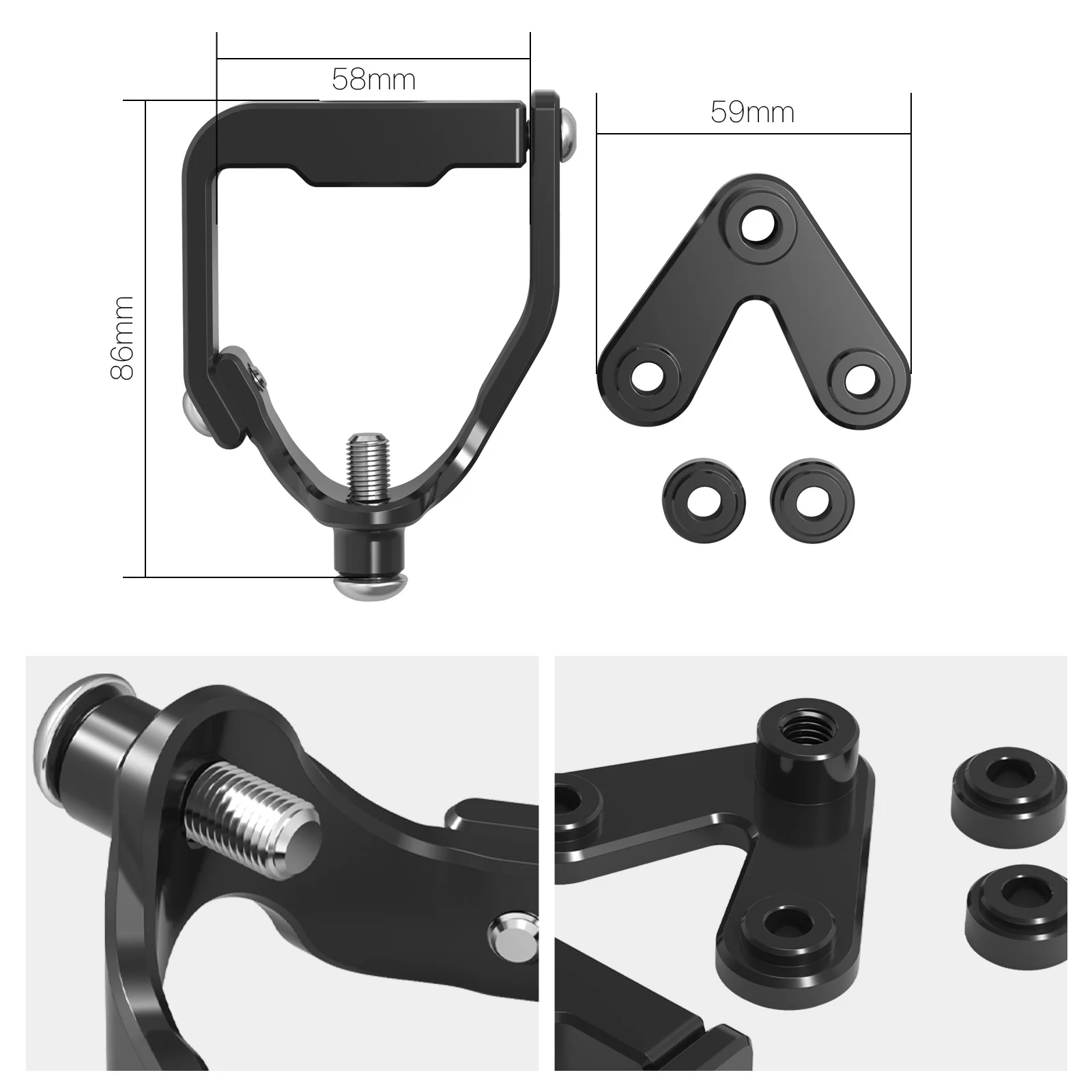Steering Stabilizer Damper Bracket For Husqvarna TC 125 250 TX 300 FC FX 450 2023-2025 - Image 4