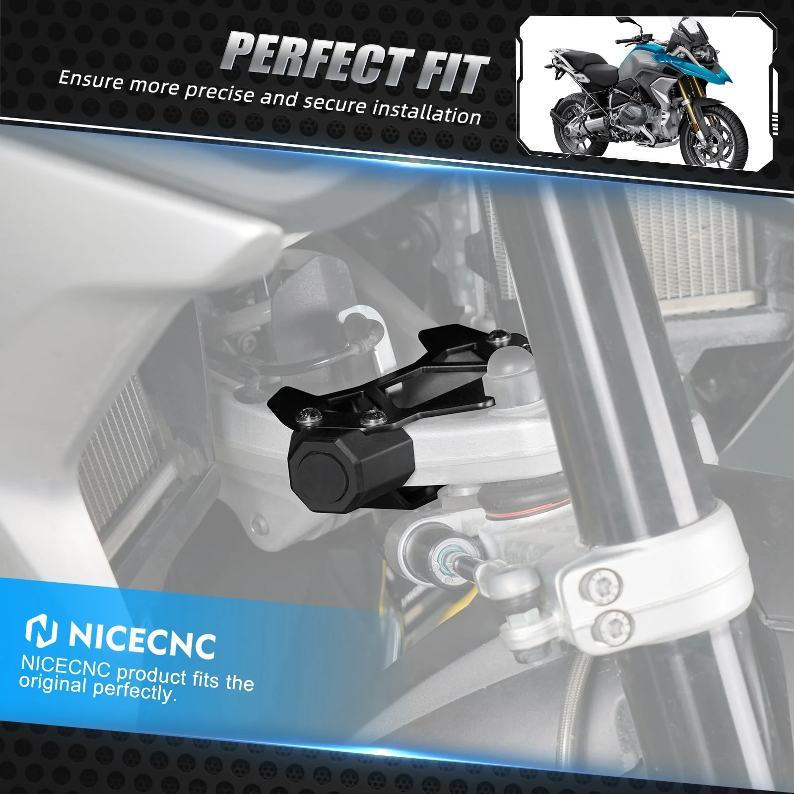 Steering Stop For BMW R1200GS Adventure 2014-2018 R1250GS Adventure 2018-2024 - Image 2