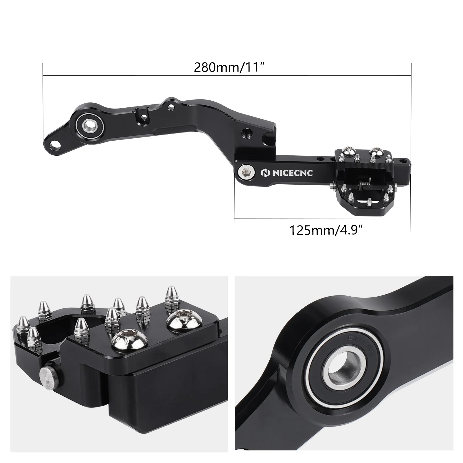 Adjustable Dual Control Rear Brake Pedal Lever For Suzuki DR650 S / SE 1996-2025 - Image 4