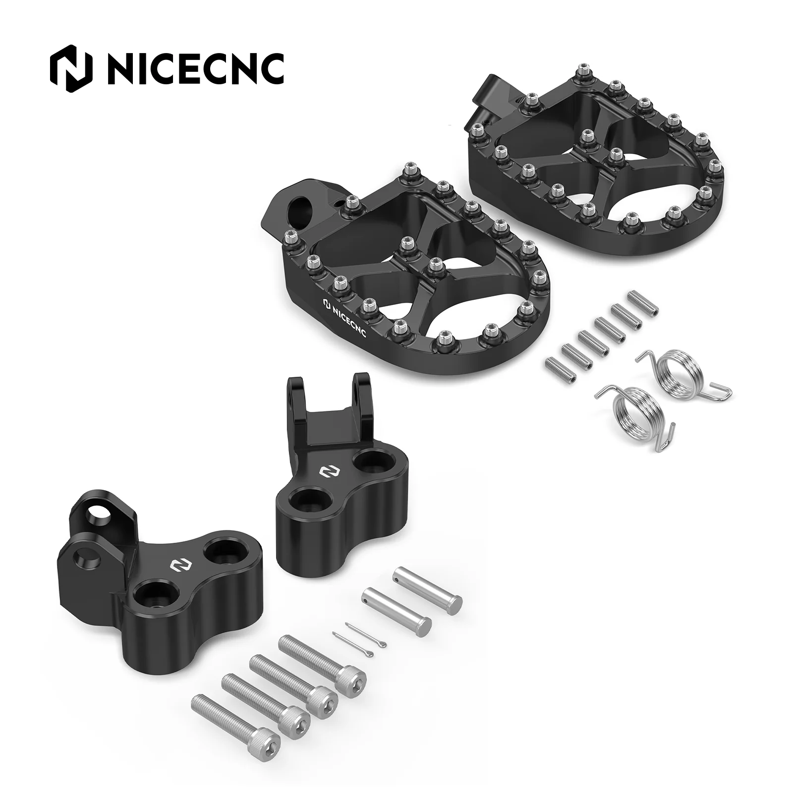 Enlarged Footpegs + Lowered Foot Peg Brackets For Suzuki DR650 S / SE 1996-2025