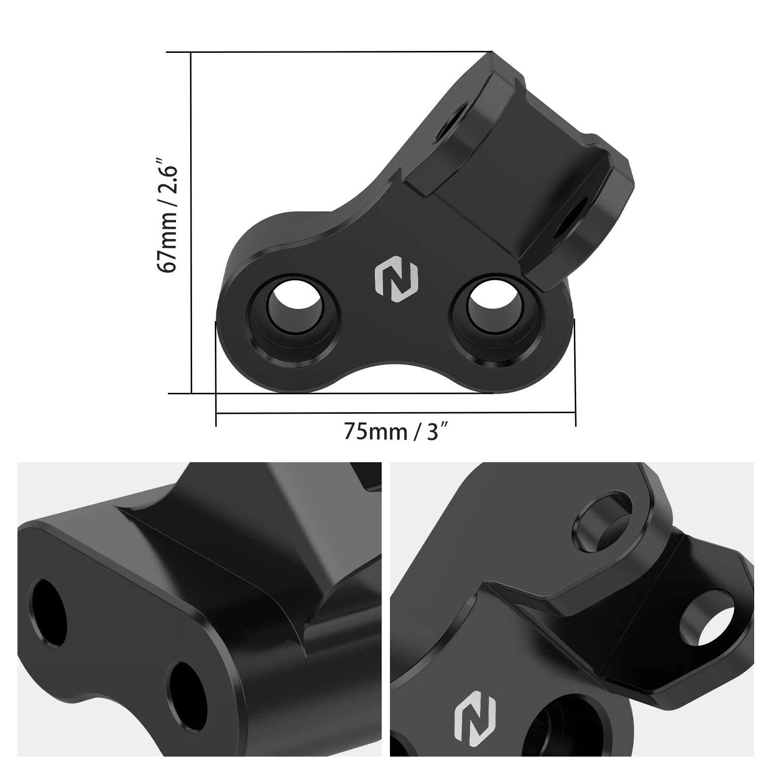 Enlarged Footpegs + Lowered Foot Peg Brackets For Suzuki DR650 S / SE 1996-2025 - Image 8