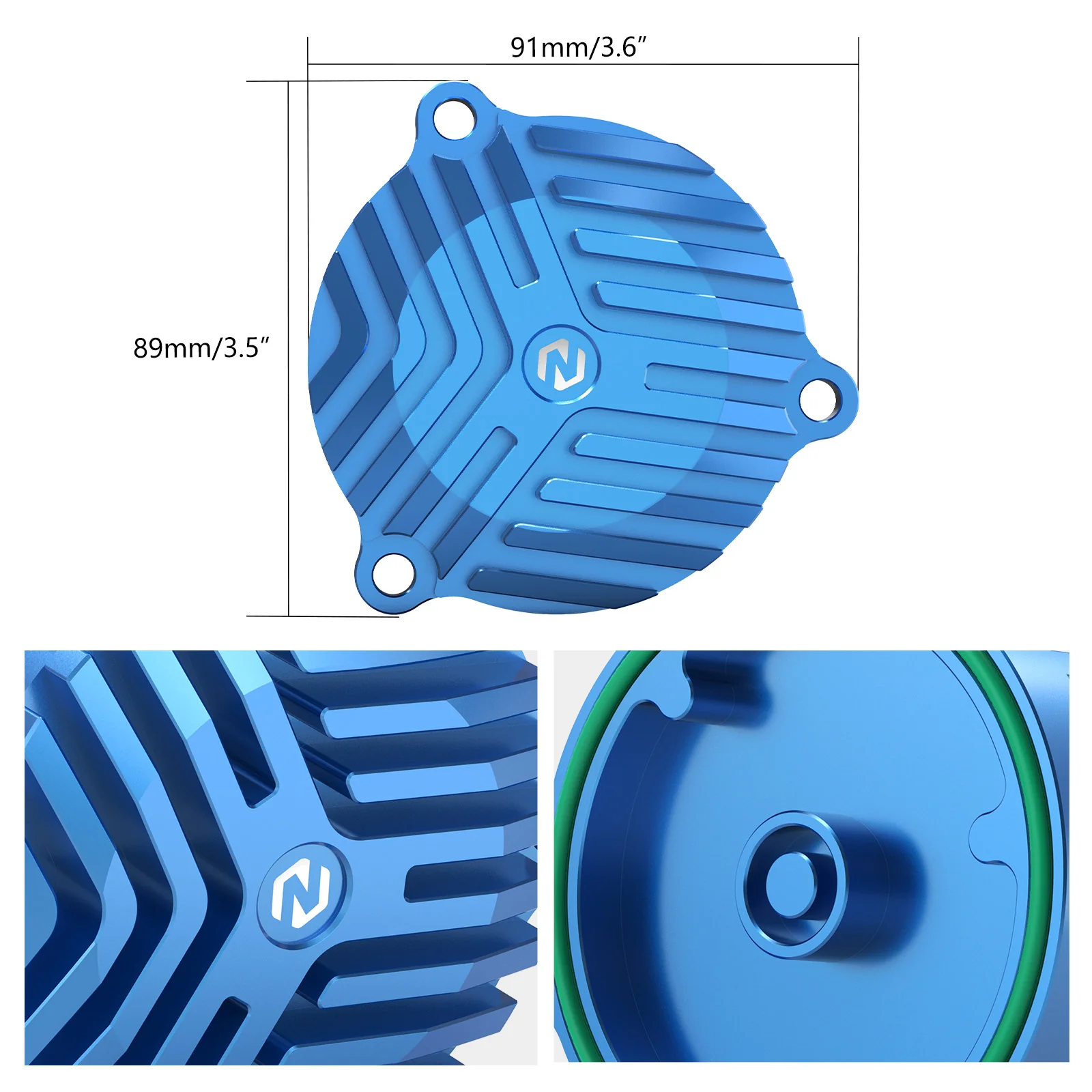 Finned Heat Sink Engine Oil Filter Cover Cap For Suzuki DR650 S / SE 1996-2024 - Image 11