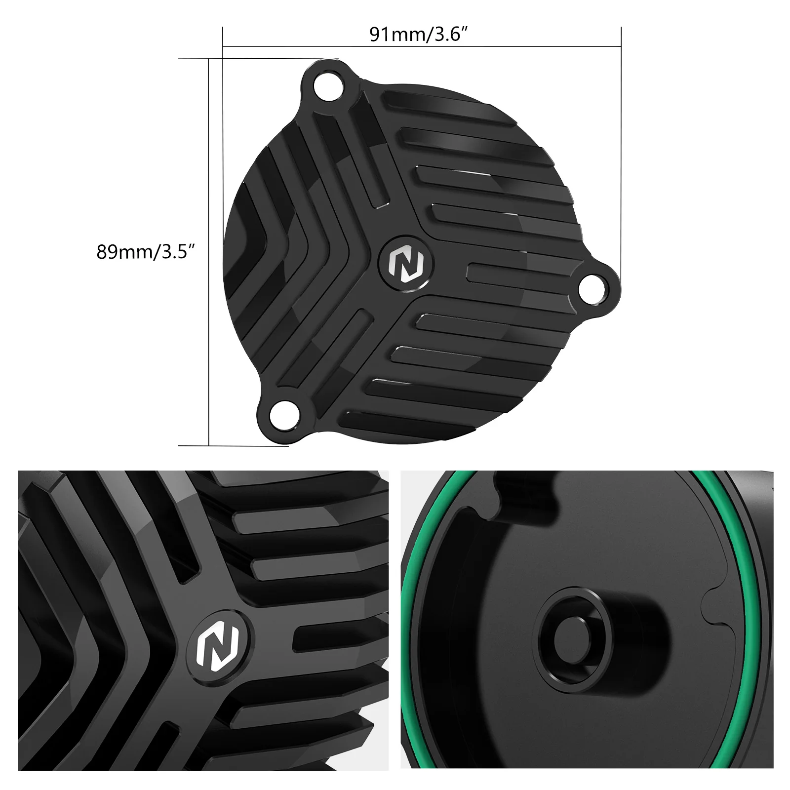 Finned Heat Sink Engine Oil Filter Cover Cap For Suzuki DR650 S / SE 1996-2024 - Image 5