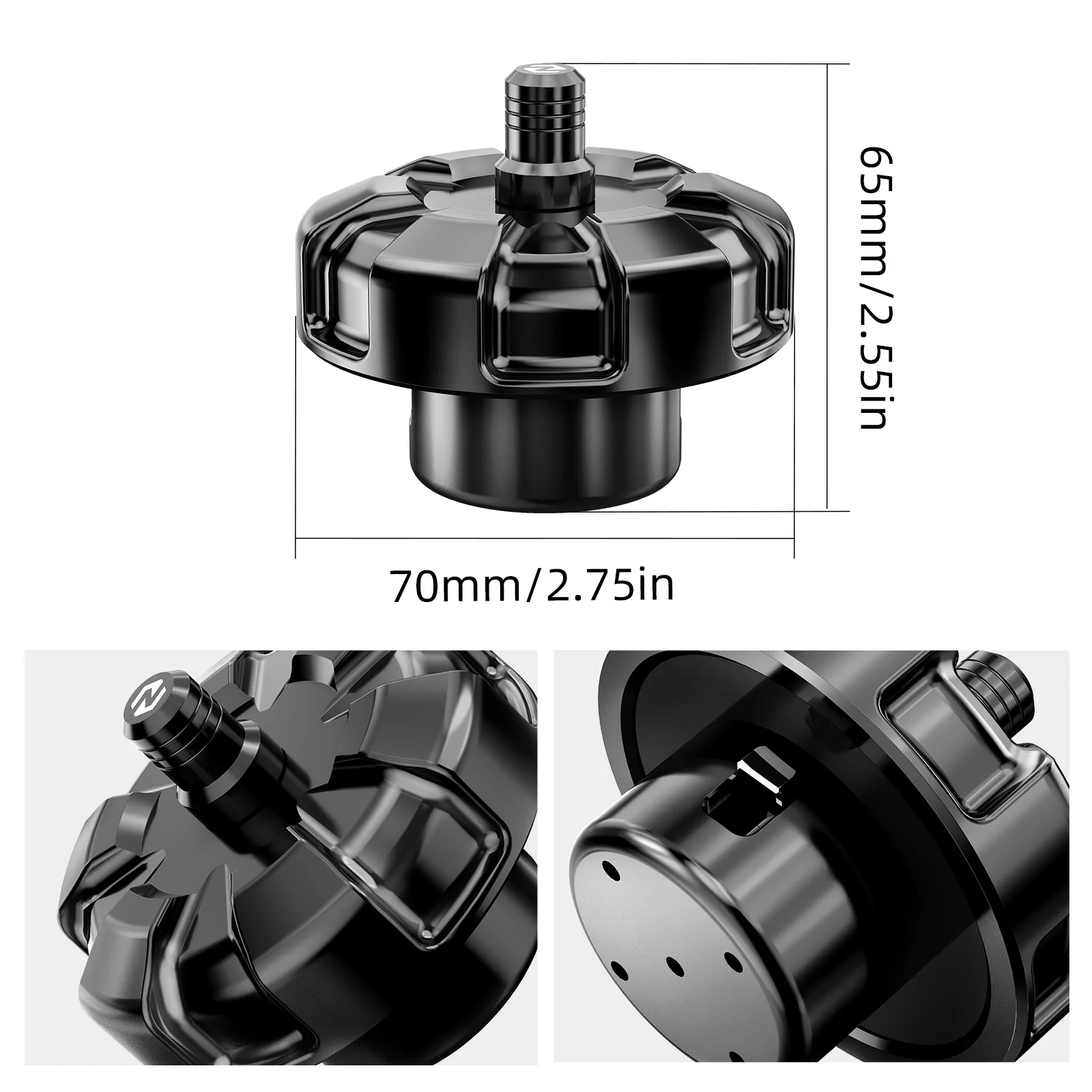 Vented Gas Tank Cap Cover For Suzuki DR650 S / SE 1996–2019 - Image 6