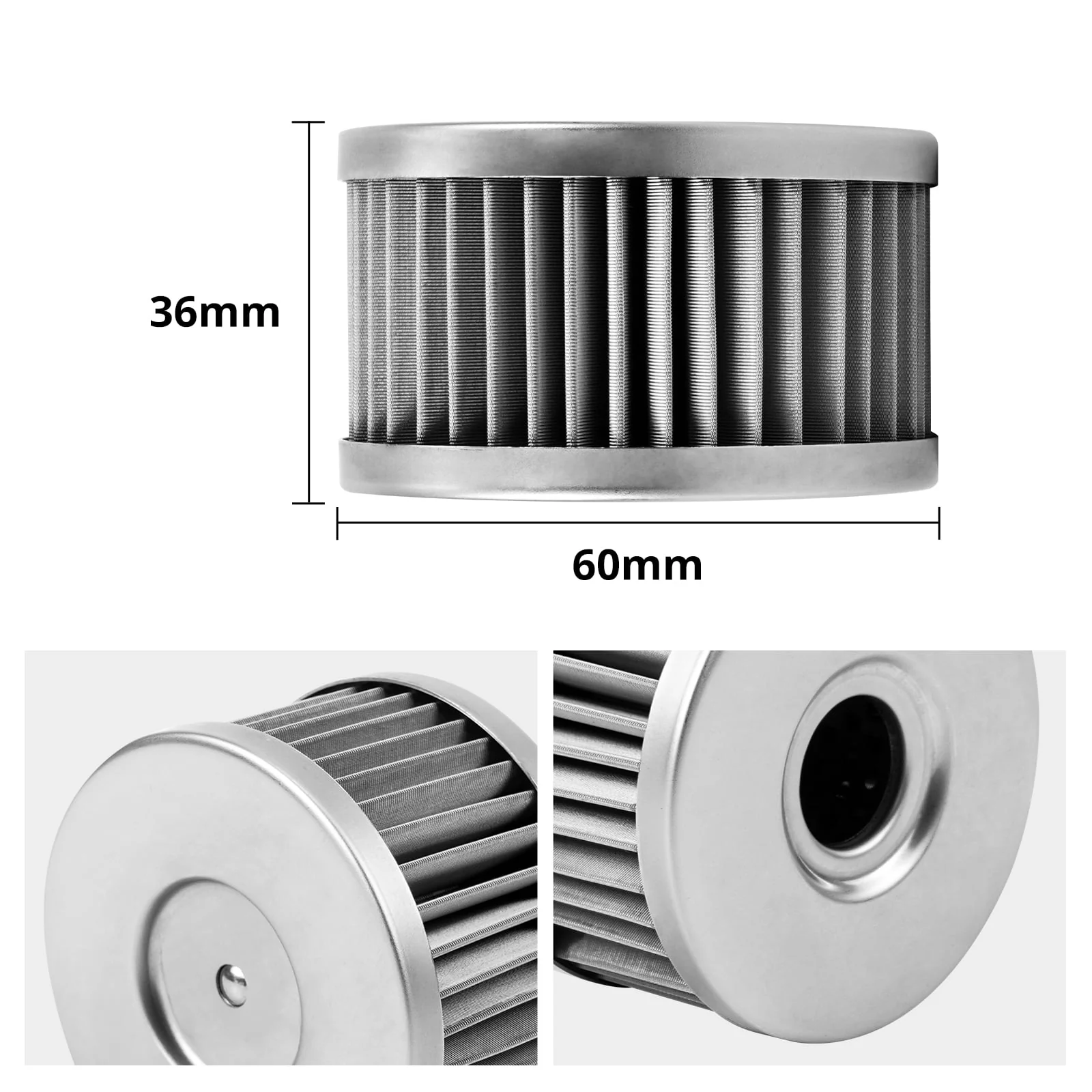 Reusable Engine Stainless Steel Oil Filter For Suzuki DR650 S / SE - Image 2