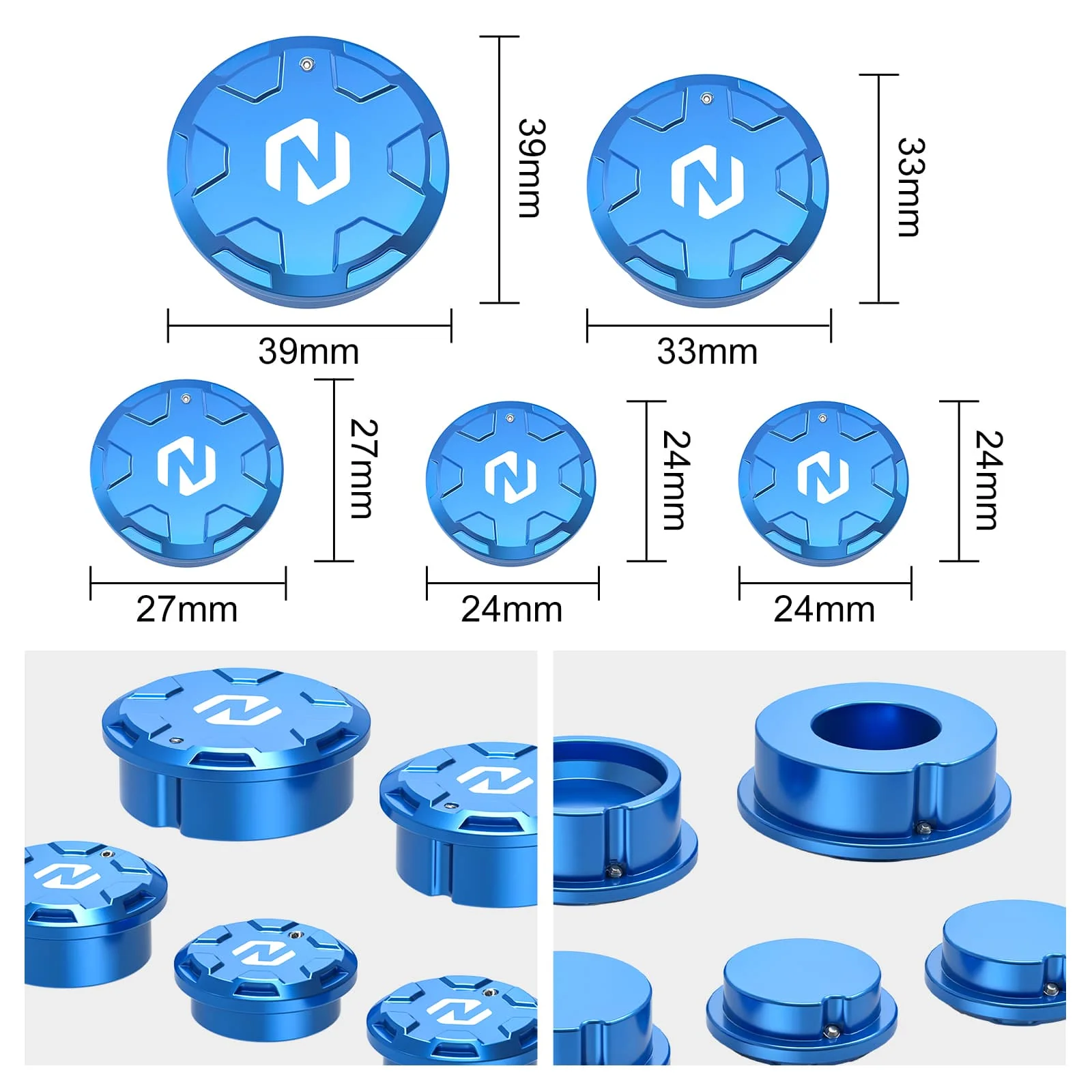 Swingarm Pivot Shaft Hole Block Caps Plugs Set For Suzuki DR650 S / SE 1996-2024 - Image 12