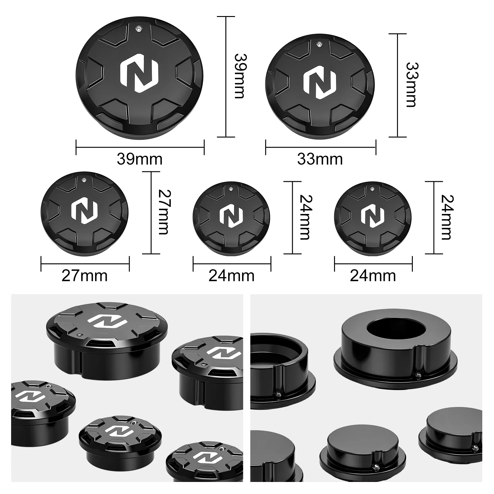 Swingarm Pivot Shaft Hole Block Caps Plugs Set For Suzuki DR650 S / SE 1996-2024 - Image 7