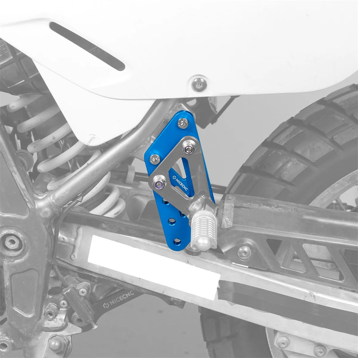 Passenger Foot Peg Support Extension Relocation Brackets For Suzuki DR650 S / SE - Image 12