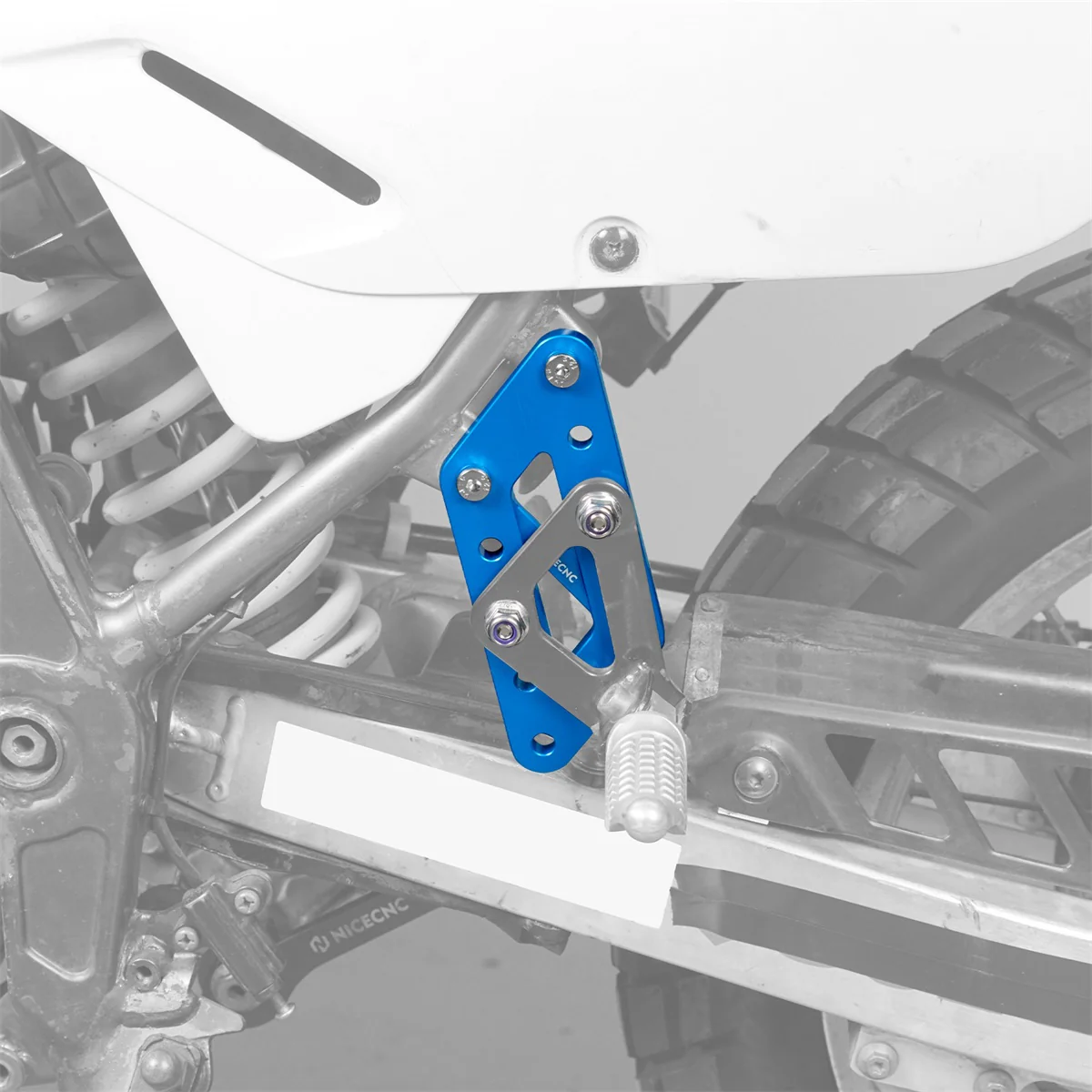 Passenger Foot Peg Support Extension Relocation Brackets For Suzuki DR650 S / SE - Image 13