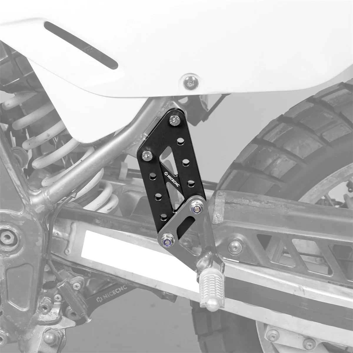 Passenger Foot Peg Support Extension Relocation Brackets For Suzuki DR650 S / SE - Image 2