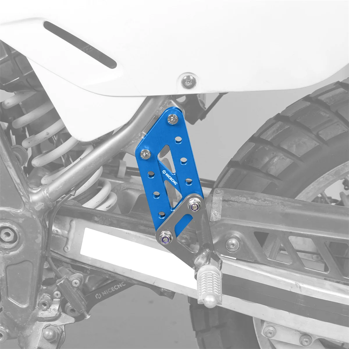 Passenger Foot Peg Support Extension Relocation Brackets For Suzuki DR650 S / SE - Image 3